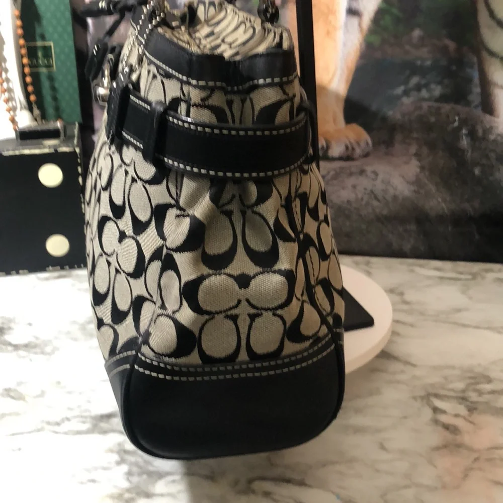 Coach Hamptons Signature C Medium Carryall Tote Bag. In GUC
Black Leather - Picture 5 of 15